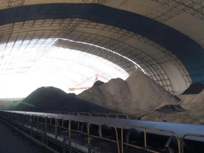 敦化煤棚料仓网架